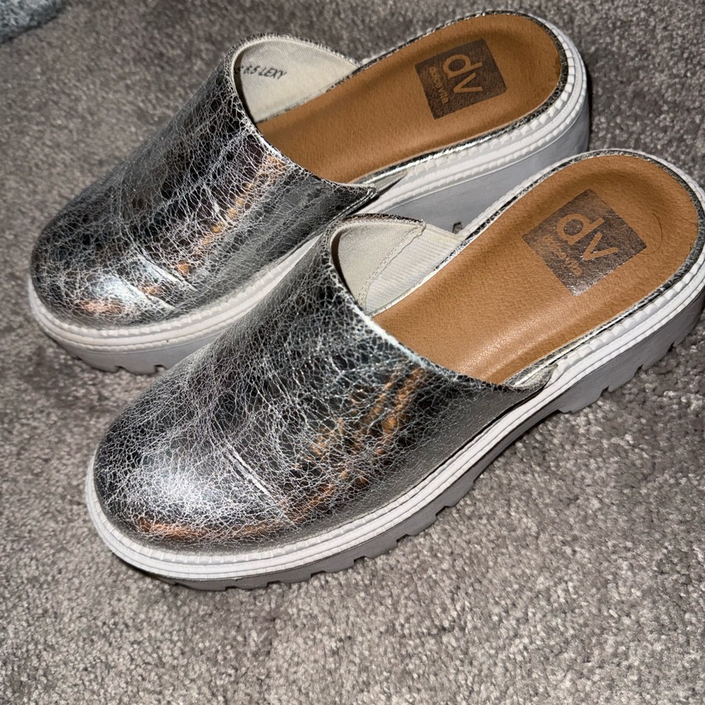 DV by Dolce Vita Silver Mules